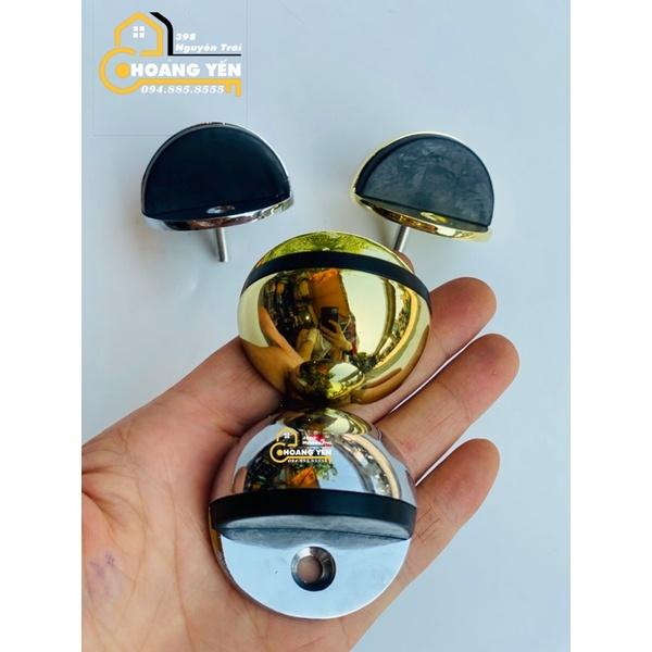 Chặn cửa bán nguyệt inox loại dày có chân trụ chắc chắn, chặn cửa chống gió va đập