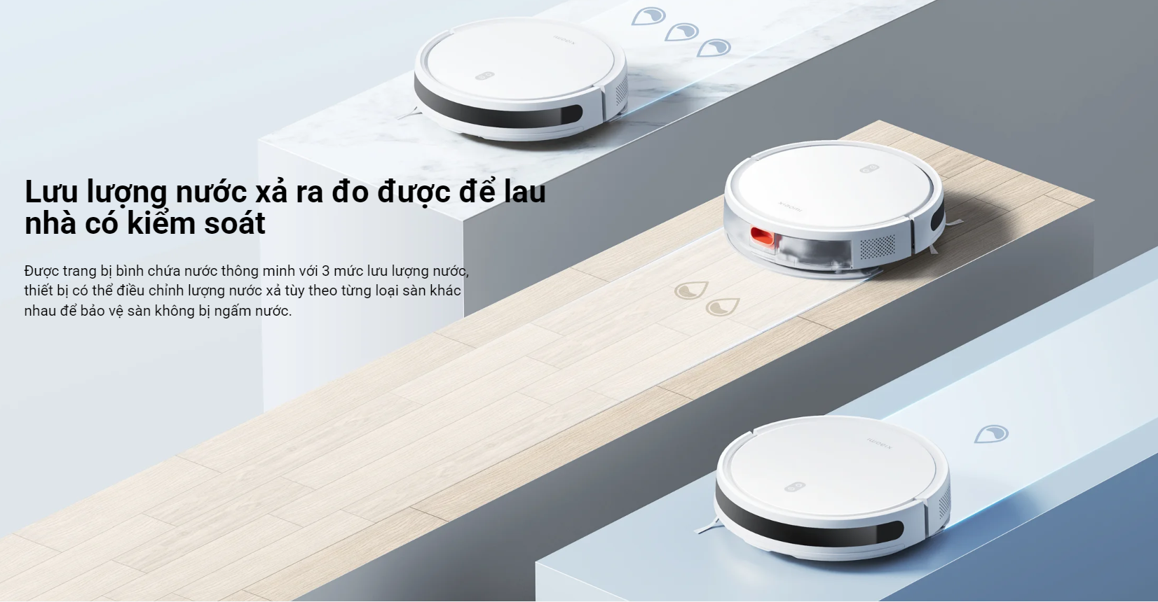 Robot hút bụi lau nhà Xiaomi Robot Vacuum E10 Lực hút 4000Pa Bản quốc tế - Hàng chính hãng