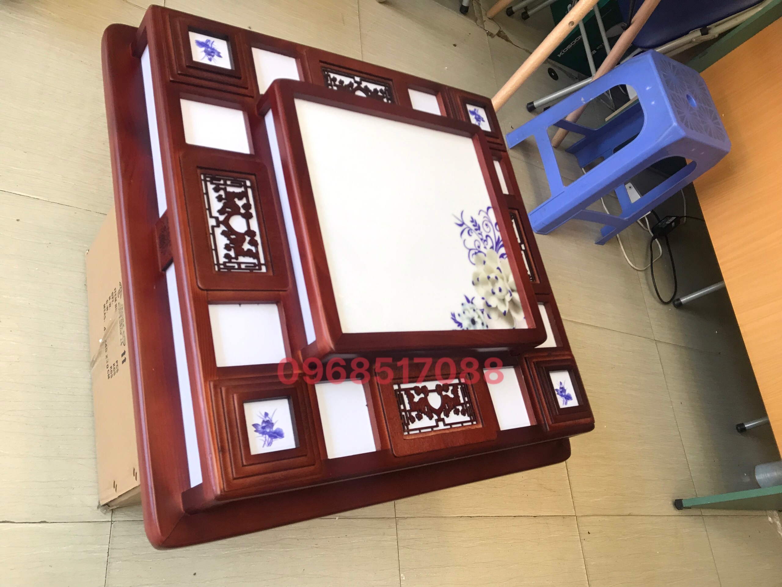 ĐÈN ỐP GỖ - MÃ 8751- 3 CHẾ ĐỘ ÁNH SÁNG