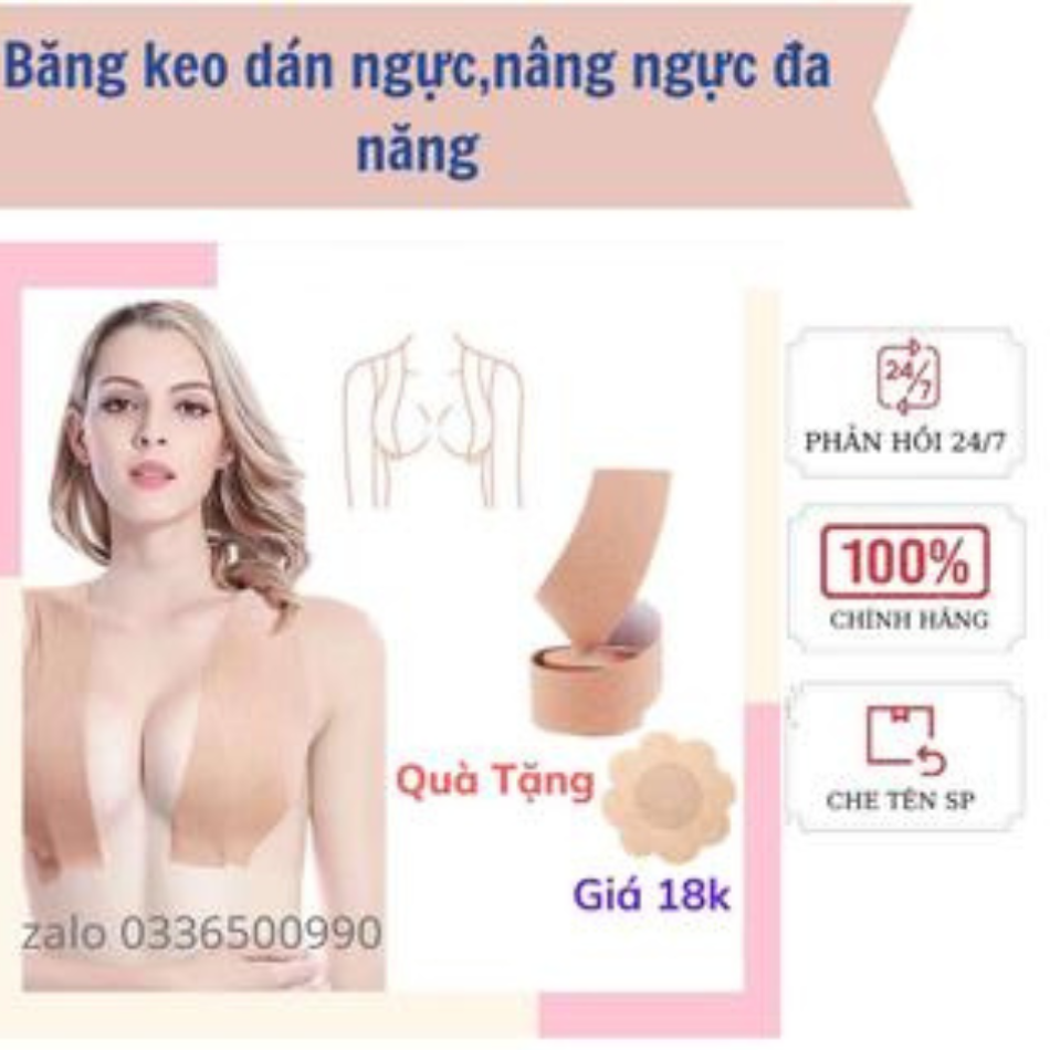 Băng keo dán ngực nâng ngực, cuộn dán ngực tạo được nhiều kiểu nâng ngực đa năng