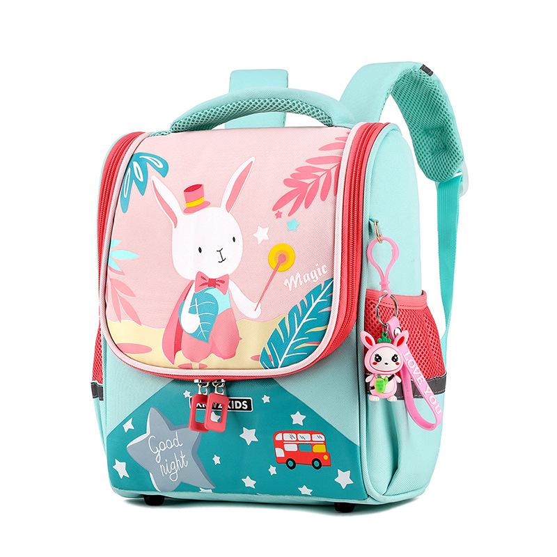 Dễ Thương Thỏ Con Bé Gái Lưng Cao Cấp Mẫu Giáo Schoolbag Lô Trẻ Em Khủng Long Bé Trai Học Túi 2-6 Tuổi