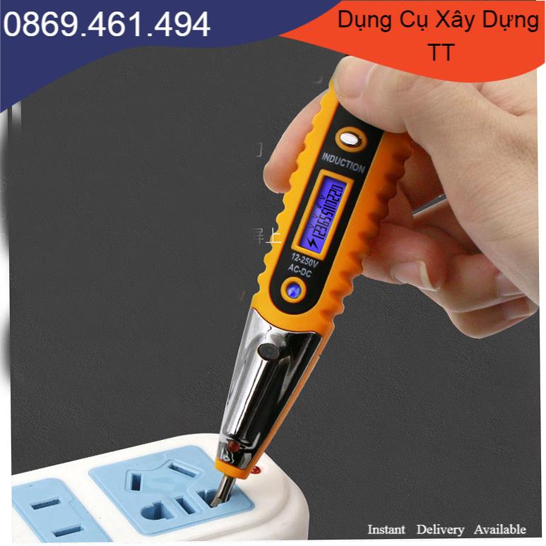 12-250V Bút thử màn hình LED đo kiểm tra dòng điện, dây điện