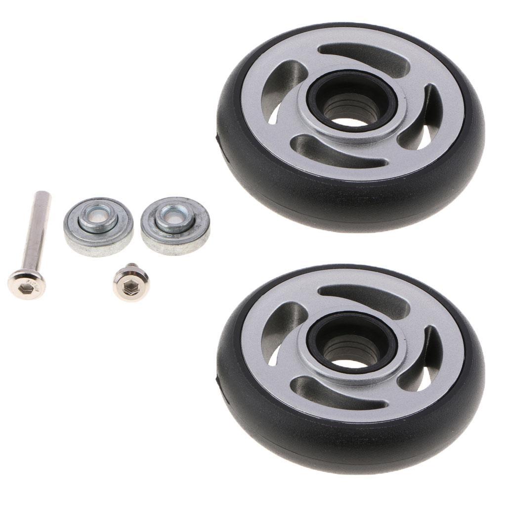 2 Set Luggage Wheels Replacement Suitcase Trolley Case DIY Casters 8220A-A