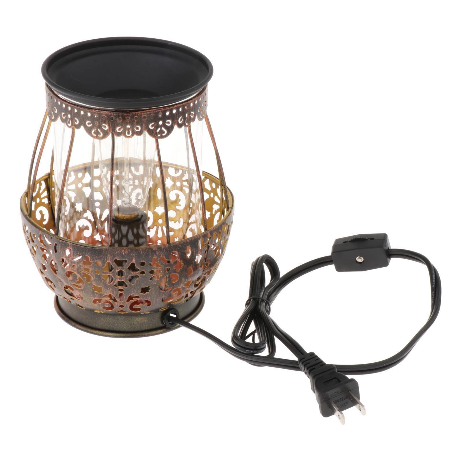 Electric  Melt Warmer, Metal Candle Warmer  Burner for Scented , Fragrance Warmer  Melter with Bulb, Housewarming, Wedding, Birthday Gifts