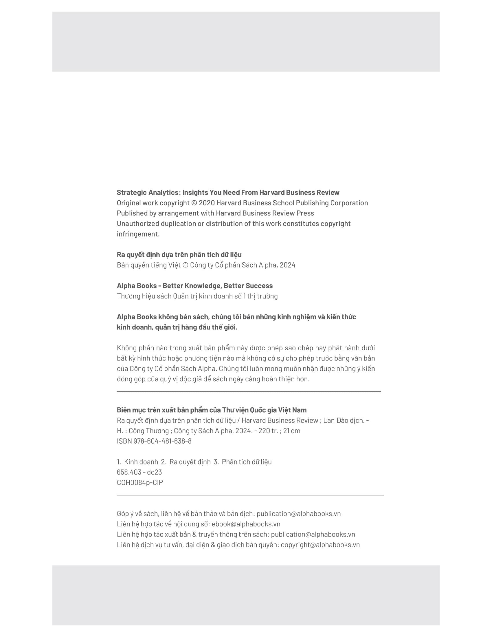 Ra Quyết Định Dựa Trên Phân Tích Dữ Liệu