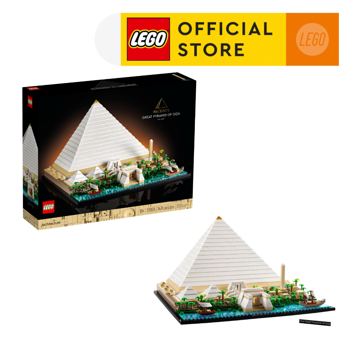 LEGO ARCHITECTURE 21058 Đồ chơi lắp ráp Kim Tự Tháp Ai Cập (1476 chi tiết)