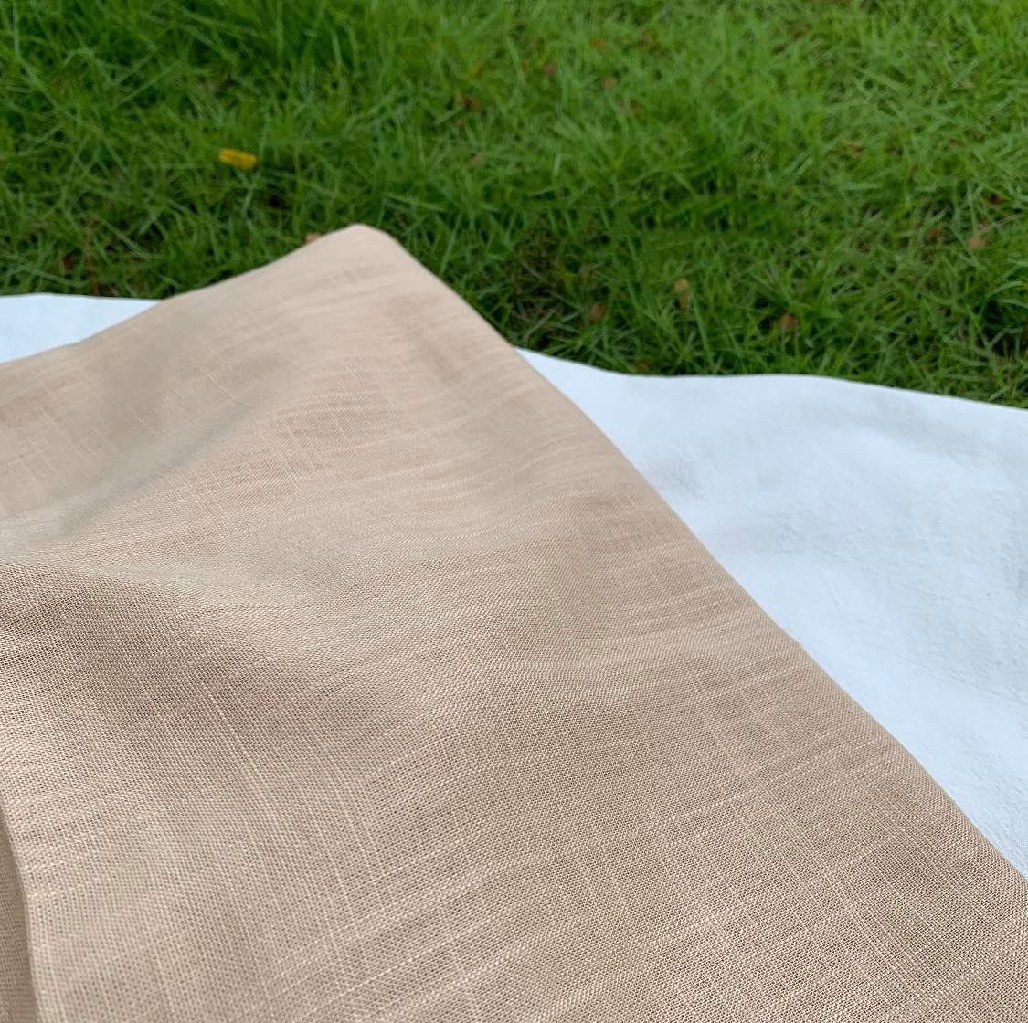 Vải Chất Liệu Linen Gân Acescor khổ 200cm x 140cm - Dùng Để May Trong Thời Trang Như Váy, Đầm, Đồng Phục, Áo