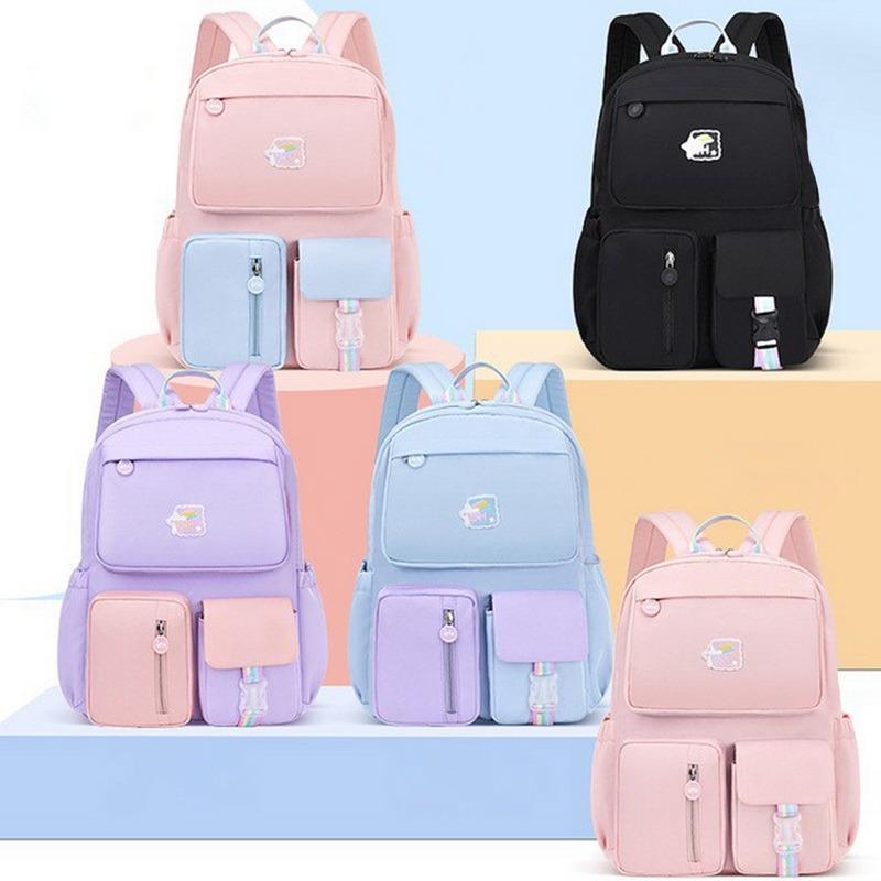 Thời Trang Hàn Quốc Rainbow Dây Đeo Vai Học Cho Thiếu Niên Cô Gái Trẻ Em Chống Nước Ba Lô Trẻ Em Schoolbags 2021
