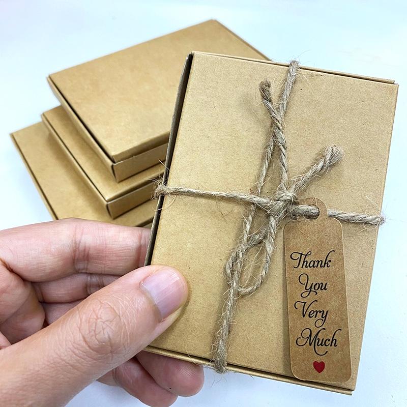 Hộp Carton Mini Cardboard Box Kraft Paper Soap Box Jewelry Packing Box_10pcs