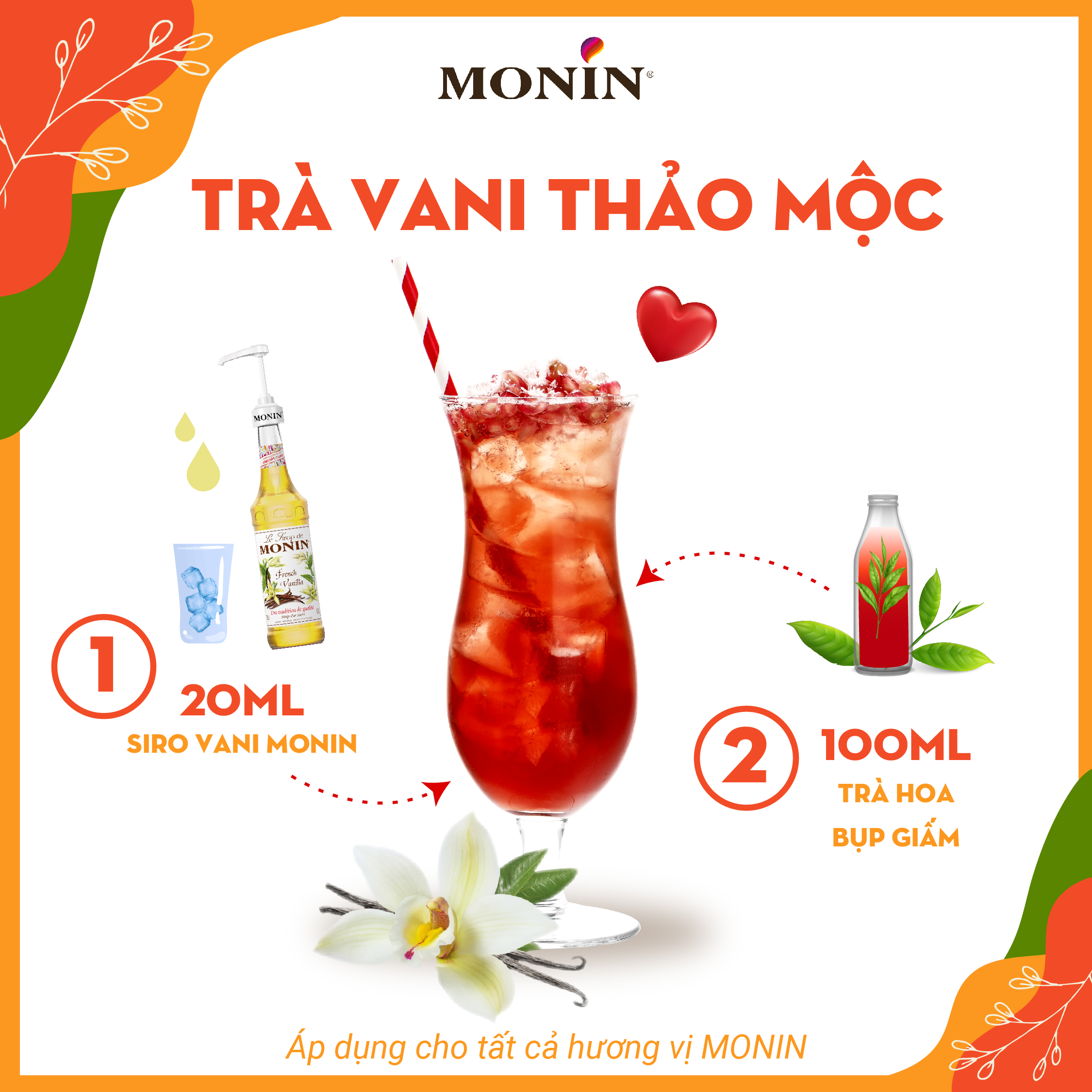 Siro Vani Pháp MONIN - 700ML