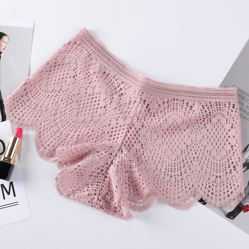 COMBO 5 QUẦN NỮ REN BOXER XUYÊN THẤU KIỂU PHÁP B12