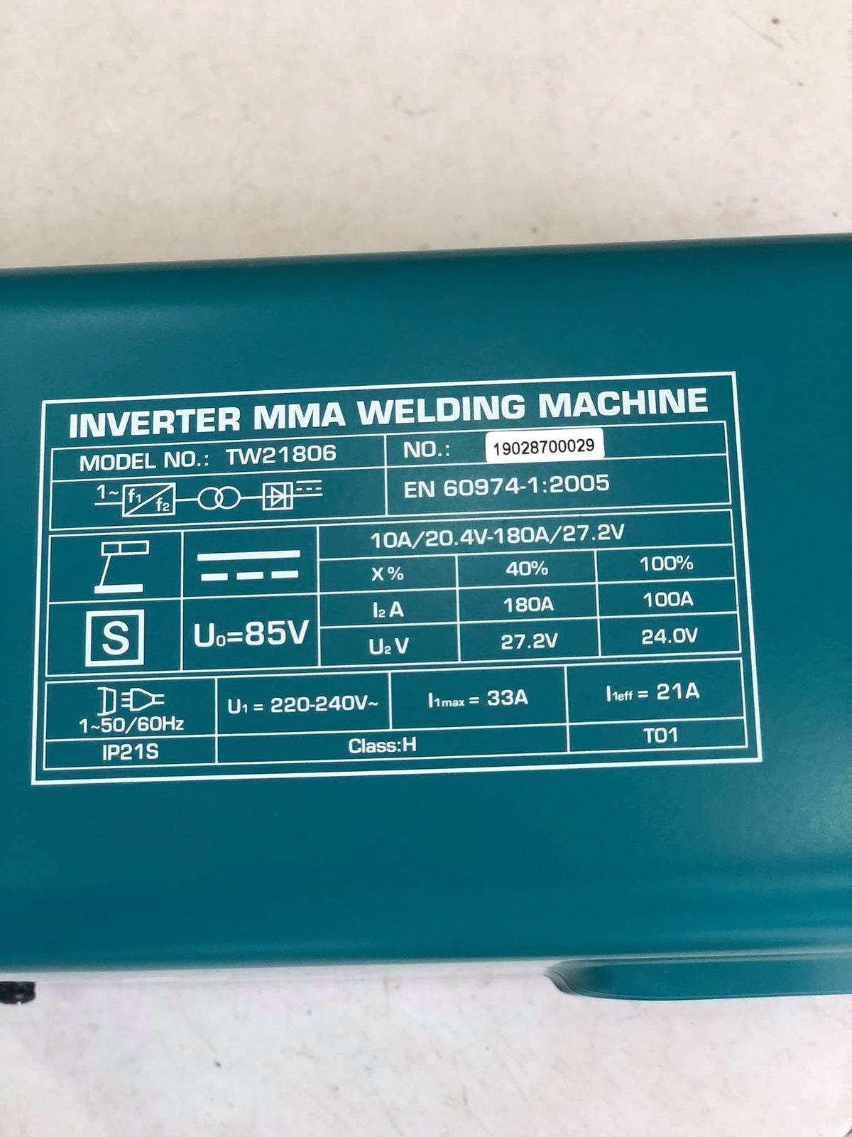 MÁY HÀN MMA INVERTER (1.6 – 4.0 MM) TOTAL TW21806 - HÀNG CHÍNH HÃNG