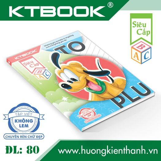 Gói 5 cuốn Tập Học Sinh Cao Cấp Siêu Cấp KTBOOK giấy trắng không lem ĐL 80 gsm - 200 trang