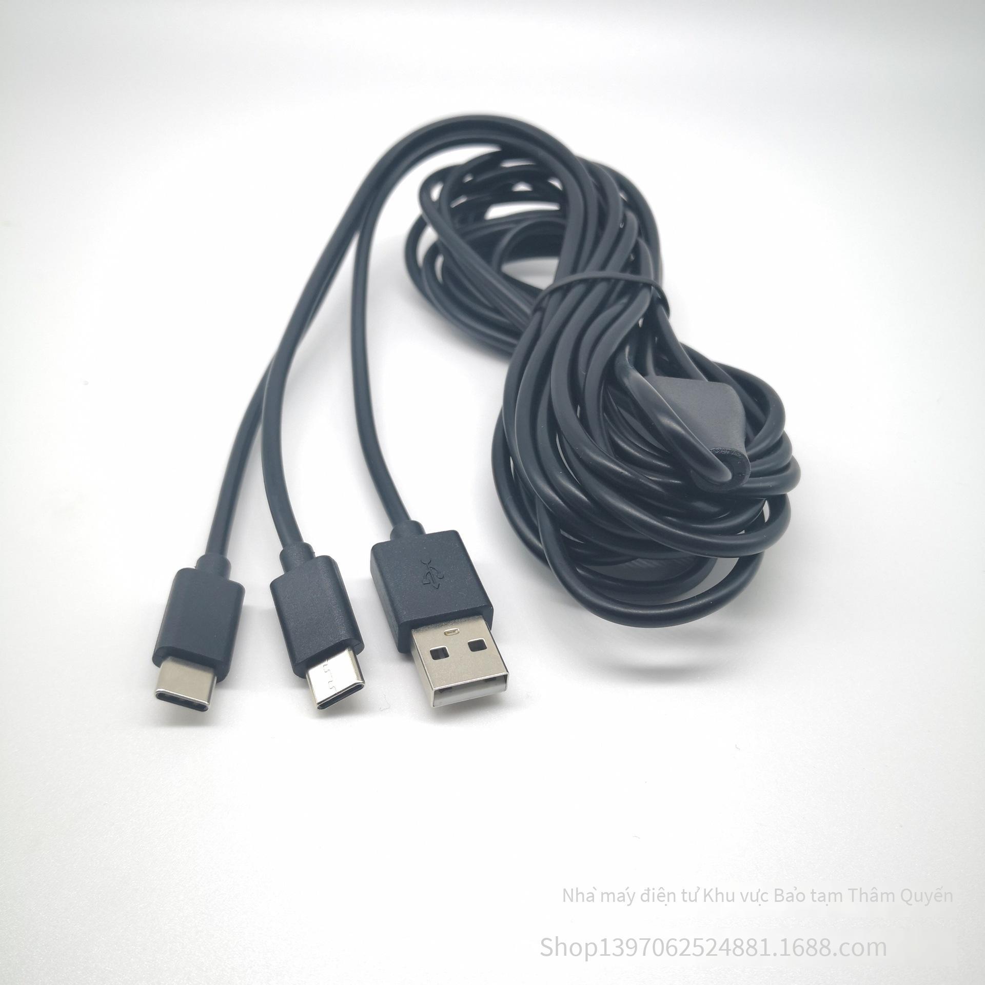 Khuyến mại cáp sạc hai trong một cho bộ điều khiển PS5 Cáp sạc kép PS5/Switch NS cáp dữ liệu cho bộ điều khiển không dây PS5 3M
