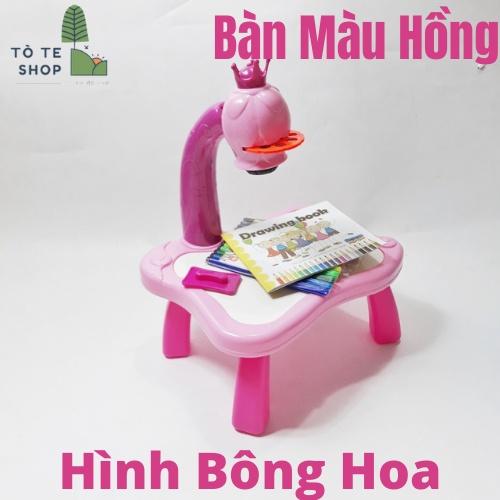 Bàn vẽ có đèn chiếu sáng 24 hình có thể phát nhạc, đèn chiếu vẽ tranh, bàn vẽ thông minh kèm máy chiếu cho bé tập vẽ