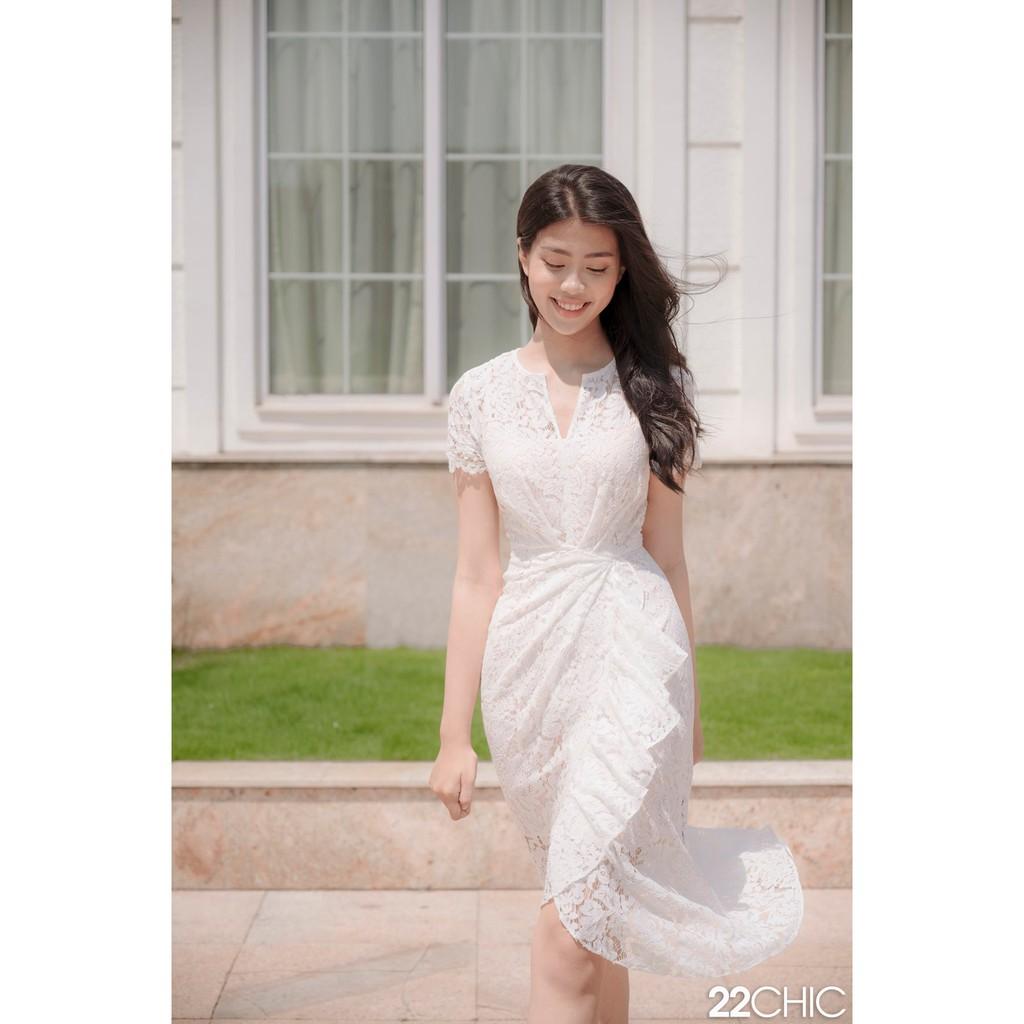 Váy ren trắng tôn dáng quyến rũ Sheery Dress - 22CHIC
