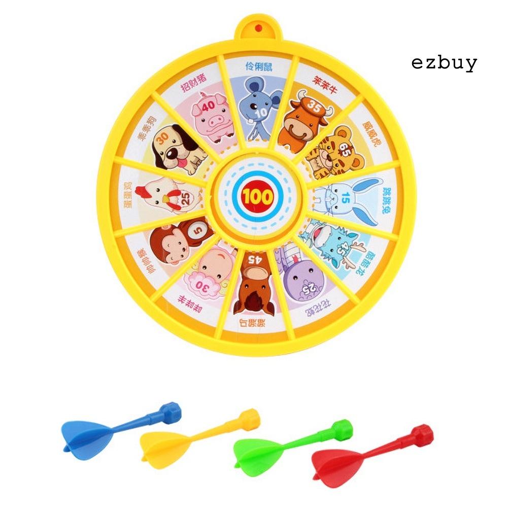 EY-Children Magnetic Sticky Dart Target Board Set Plastic Sports Toy Kids Gift