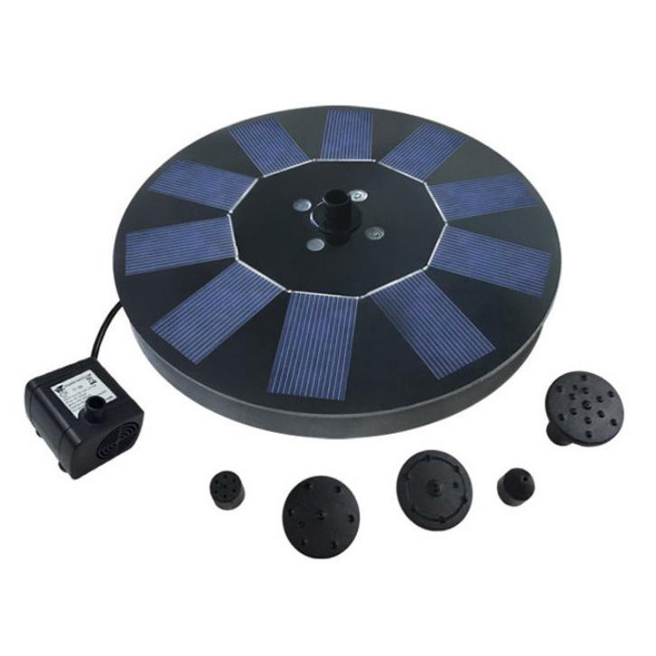 Đài Phun Nước Trình Diễn Ánh Sáng Sân Vườn Solar Sparkling In Night