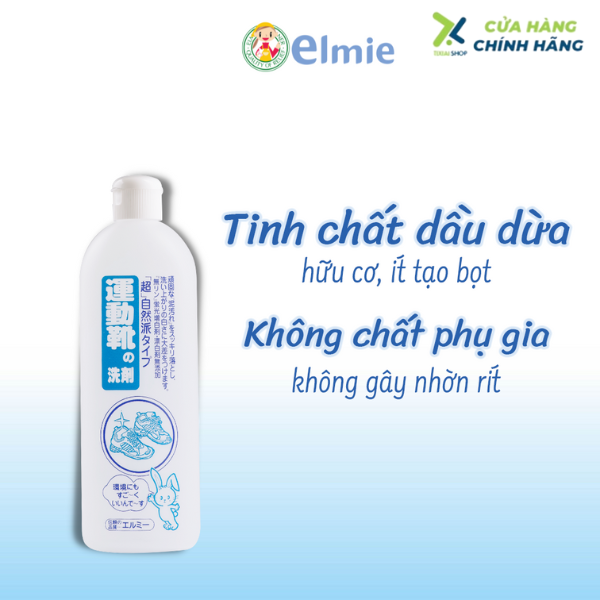 Nước giặt giày thể thao Elmie - 500ml (Hàng nội địa Nhật bản)