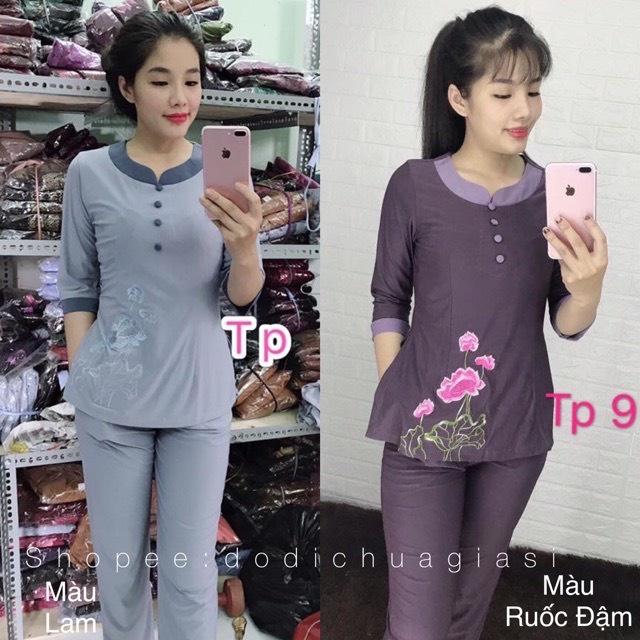 ĐỒ LAM ĐI CHÙA Mẫu Thun Lạnh Cao Cấp