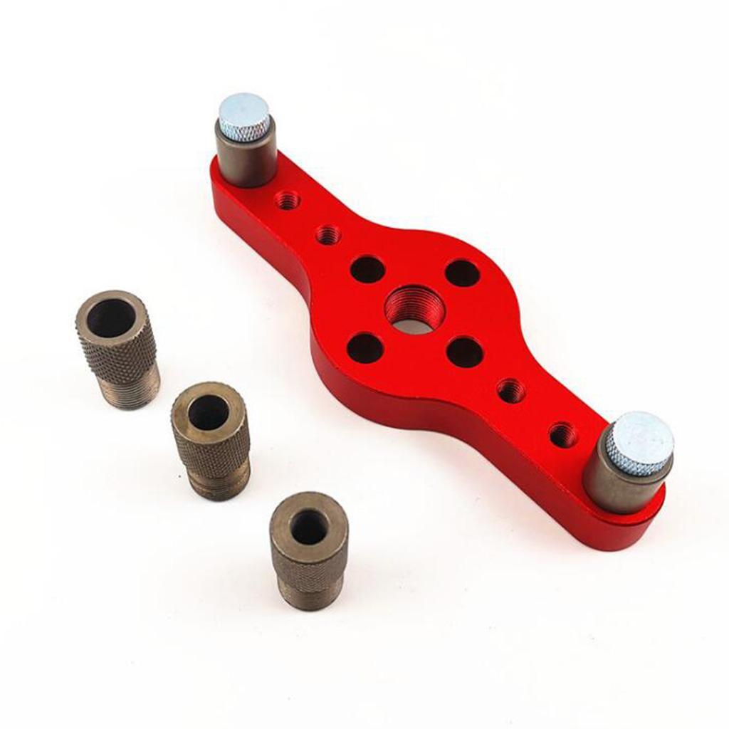Woodworking Locator Puncher Self Centering Dowelling Jig Drill Sleeve Red