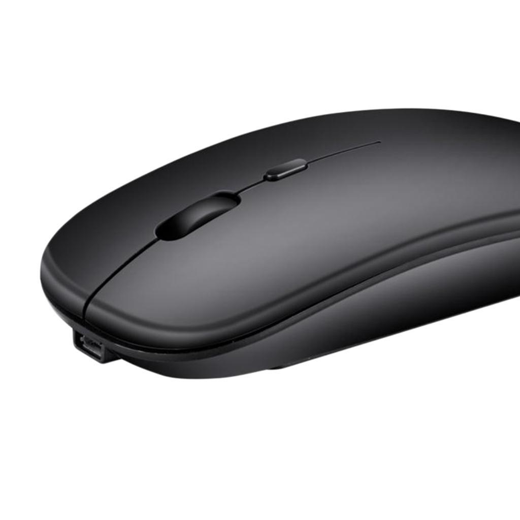 Dual Mode Wireless Bluetooth5.0 Mouse + Mode For PC Laptop Black
