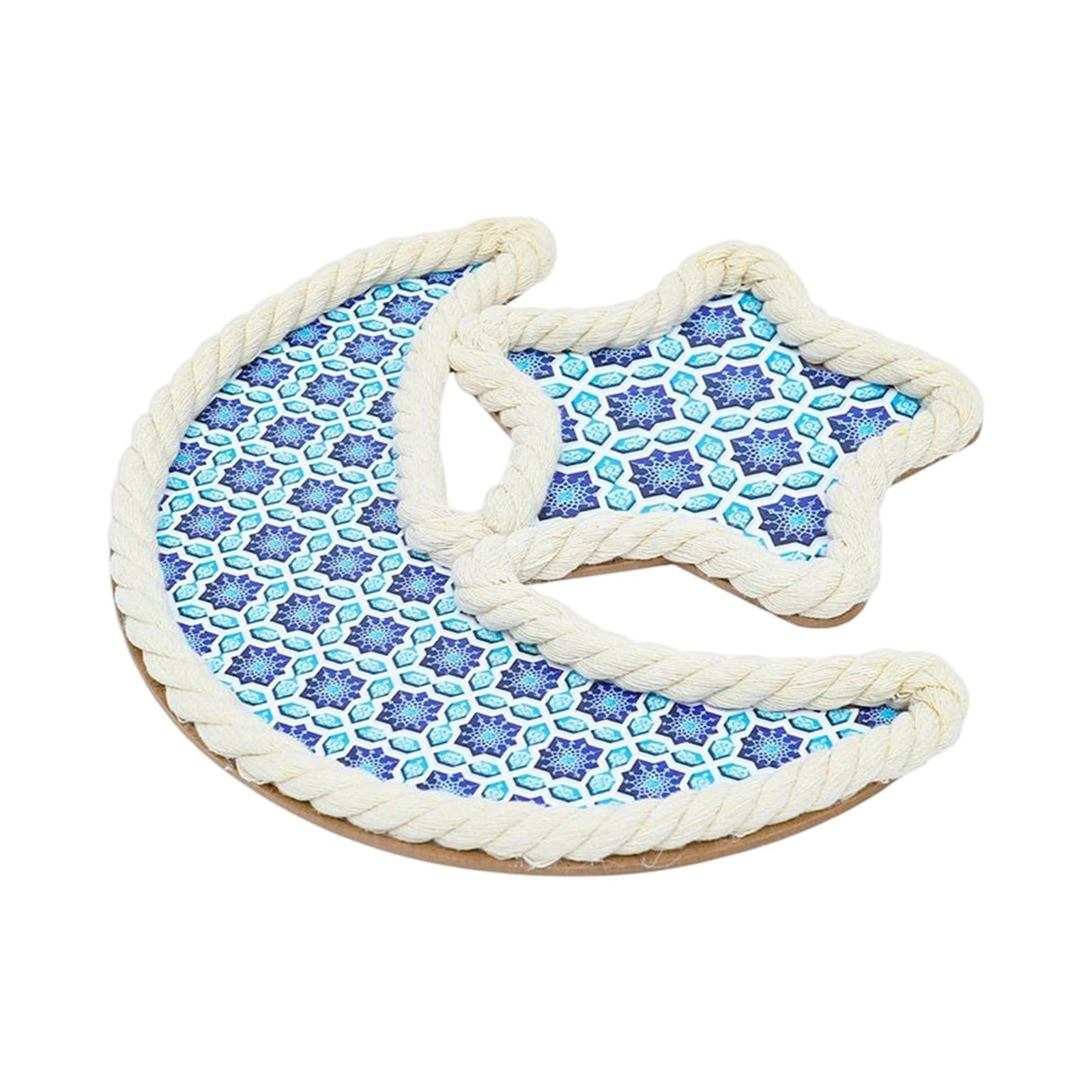 Eid Moon Star Dinner Plate Tray Table Decorations for Style A