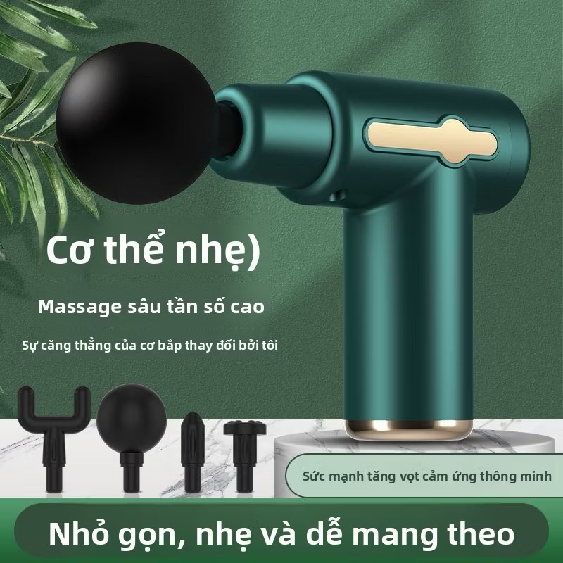 Máy Massage Cầm Tay Mini, Súng Massage Cầm Tay Mini Toàn Thân 6 Cấp Độ Chuyên Sâu Đa Năng