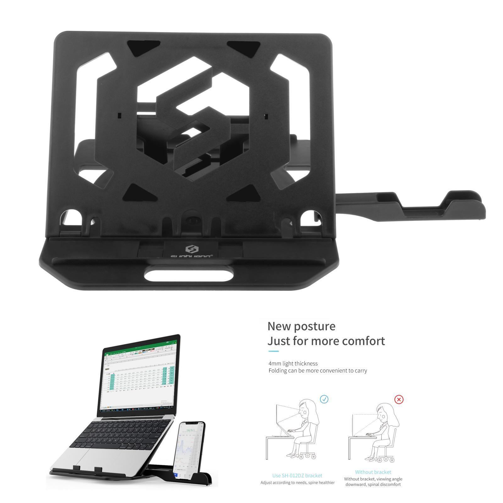 Laptop Stand, Portable Computer Stand Adjustable Foldable Travel Notebook Desktop Holder Mount with Cooling Hole for /Notebook/PC