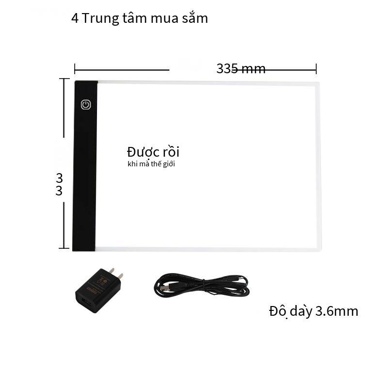 Khuyến mại chép bảng A4LED hoạt hình tranh bảng chép bảng A2A3 dạ quang xuyên bàn viết thư pháp phác thảo kim cương bảng vẽ kẹp