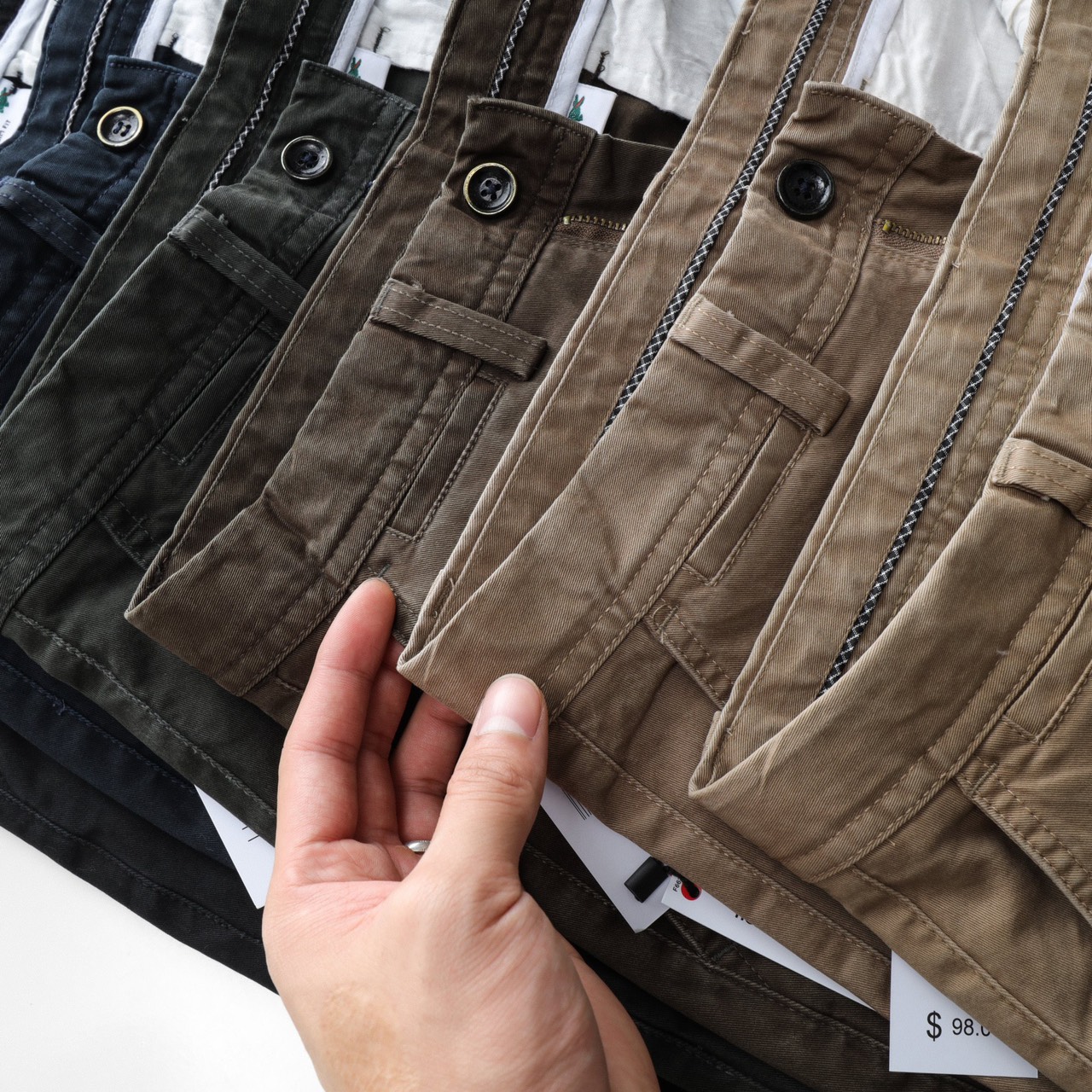 Quần kaki nam dài 8 màu mẫu mới form slim fit | LASTORE MENSWEAR