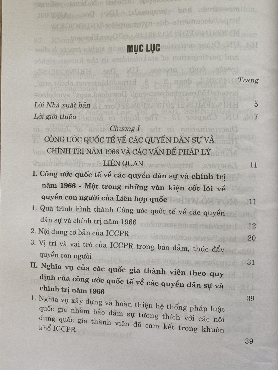 Công ước quốc tế về các quyền dân sự và chính trị năm 1966 và việc thực thi các khuyến nghị của ủy ban nhân quyền tại Việt Nam