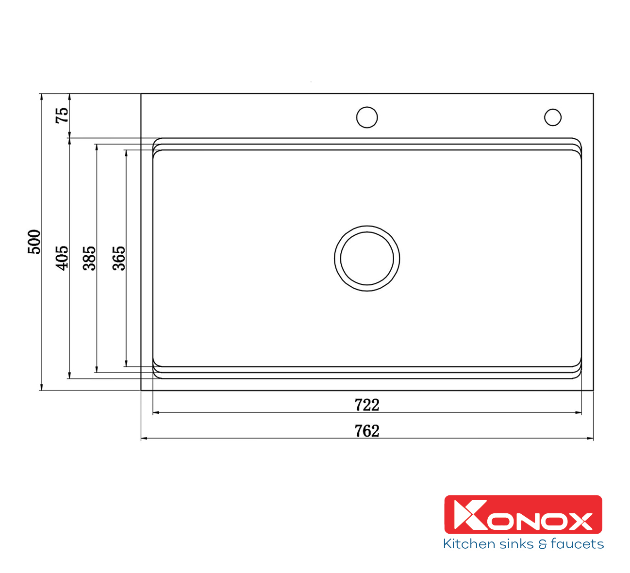 [Combo Siêu ưu đãi] Mua chậu rửa bát Topmount KN7650TS TẶNG vòi rửa bát nóng lạnh RIO