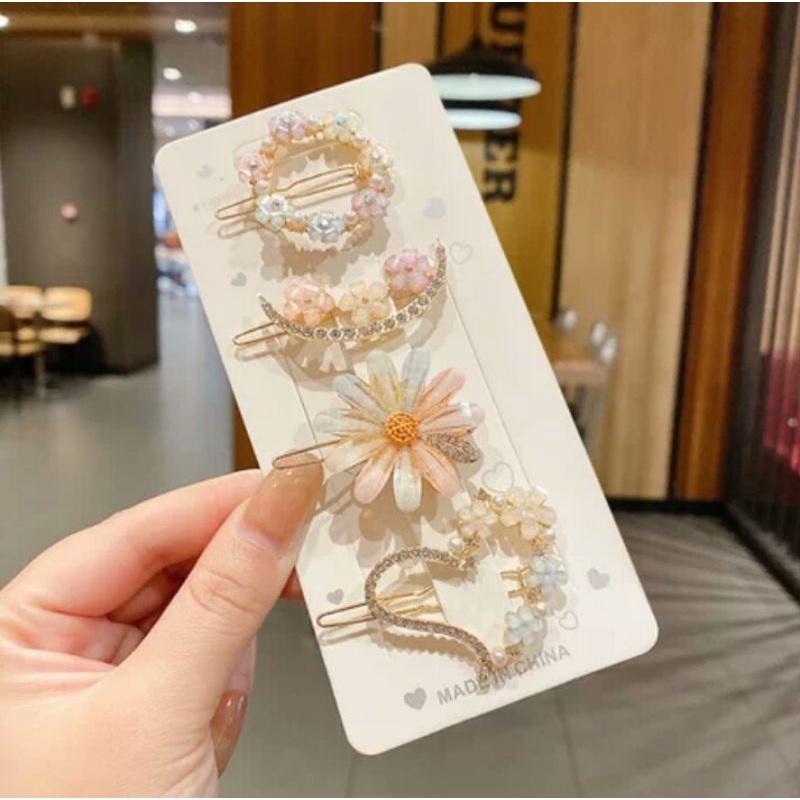 Kẹp tóc đá xinh kiểu dáng Hàn Quốc