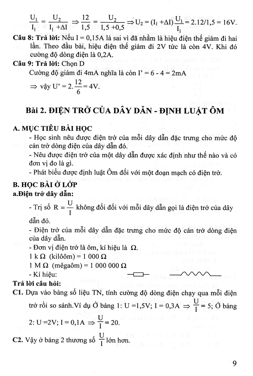 Sách tham khảo- Bài Giảng Và Lời Giải Chi Tiết Vật Lí 9_HA
