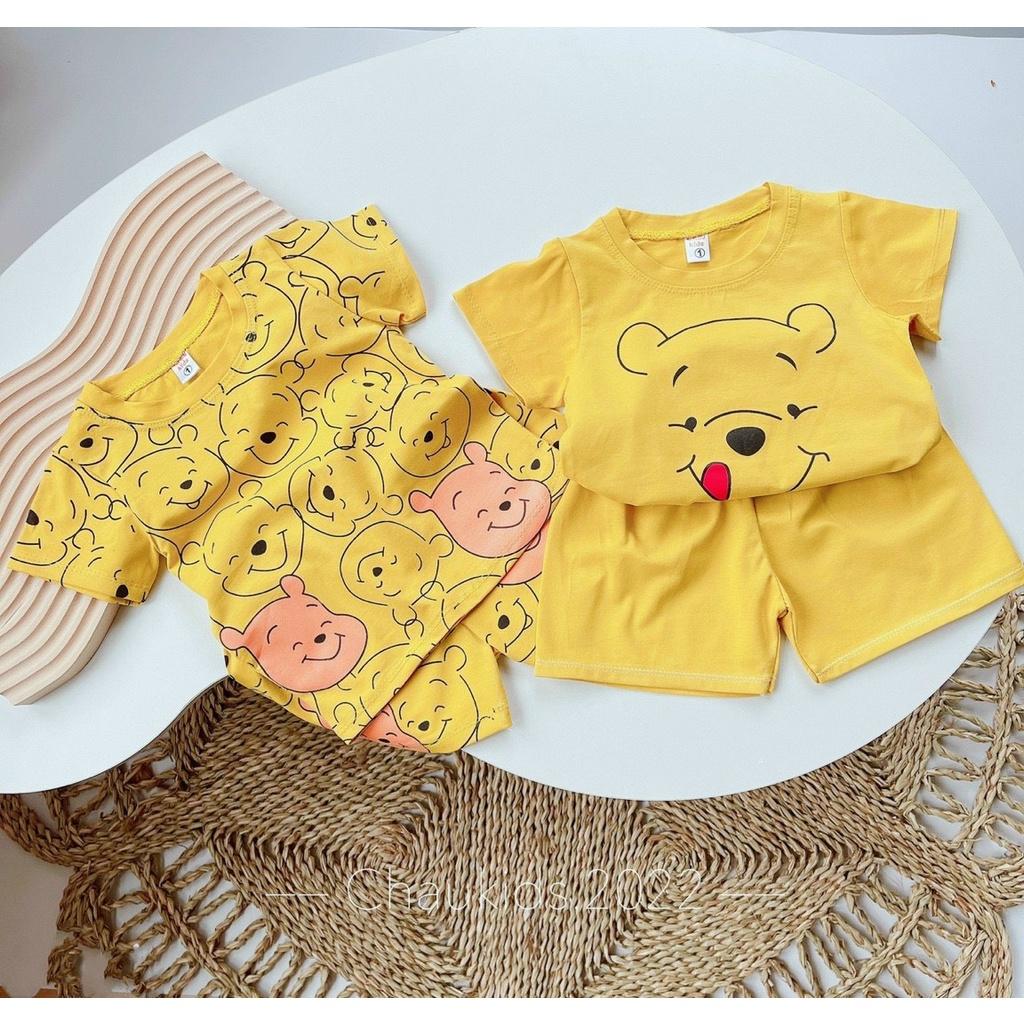 SET 2 BỘ ĐÙI BÉ COTTON VÀNG GẤU POOH