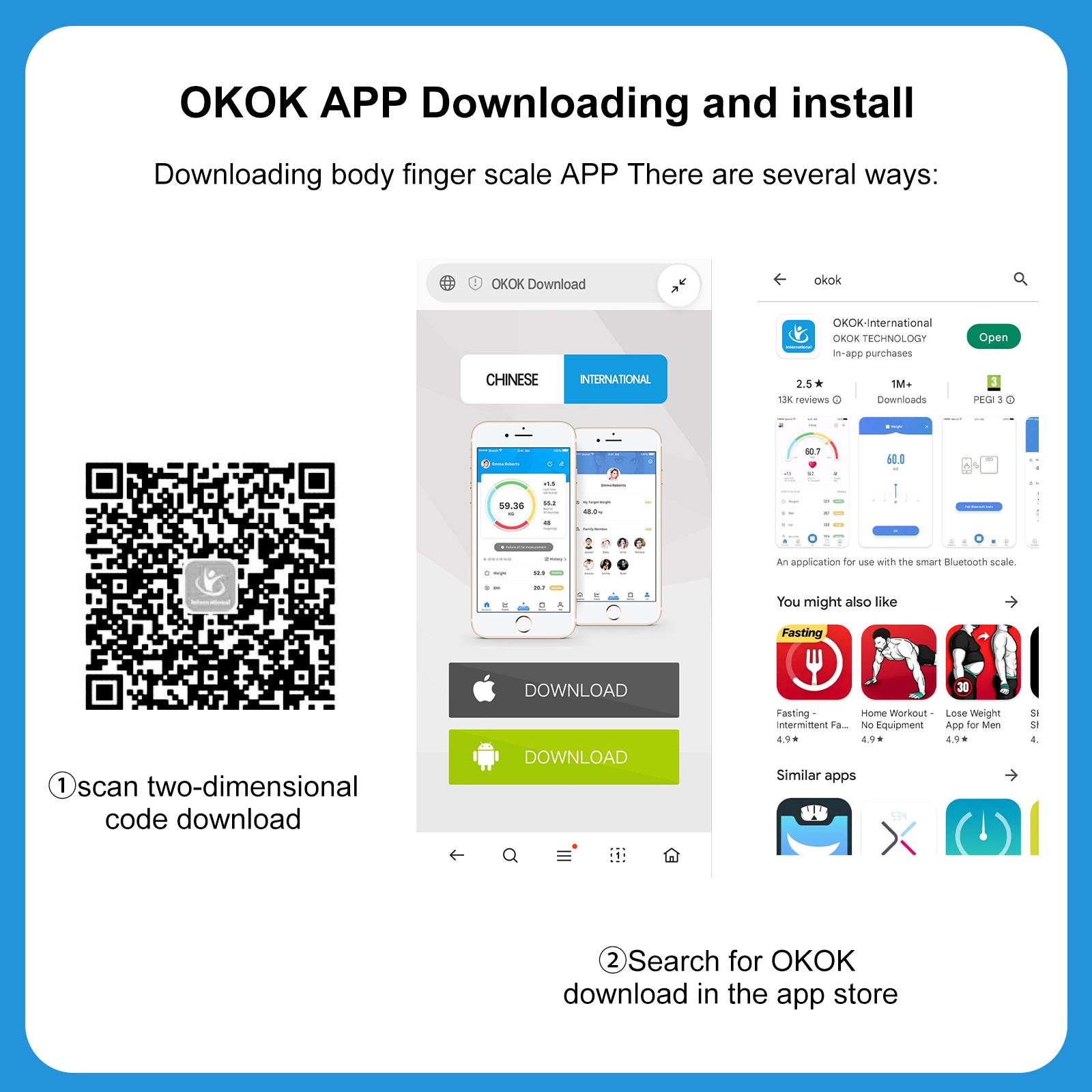 Multi-Functional Rechargeble Home Use Intelligent Body Fat Scale with BT Electronic Digital Weight Scale Body Composition Analyzer Monitor