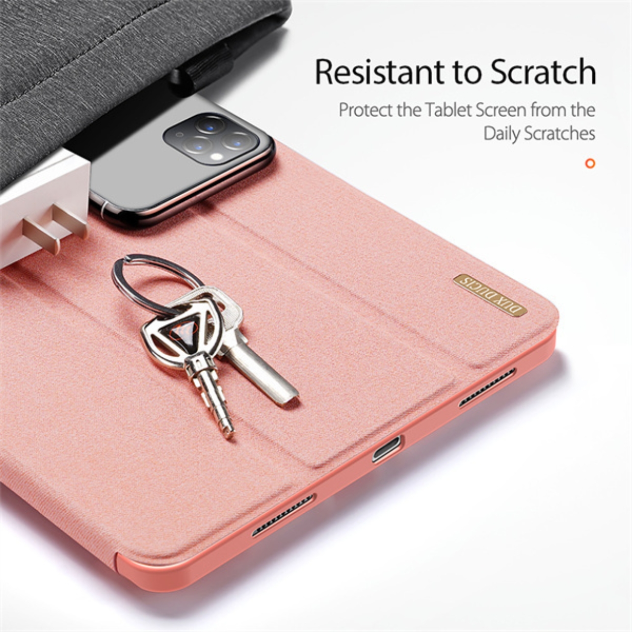 Bao Da Dux Ducis Domo Series Dành Cho iPad Pro 12.9 2020 / 2021 / 2022 Có Khe Cắm Bút, Tự Động Tắt Mở - HÀNG CHÍNH HÃNG