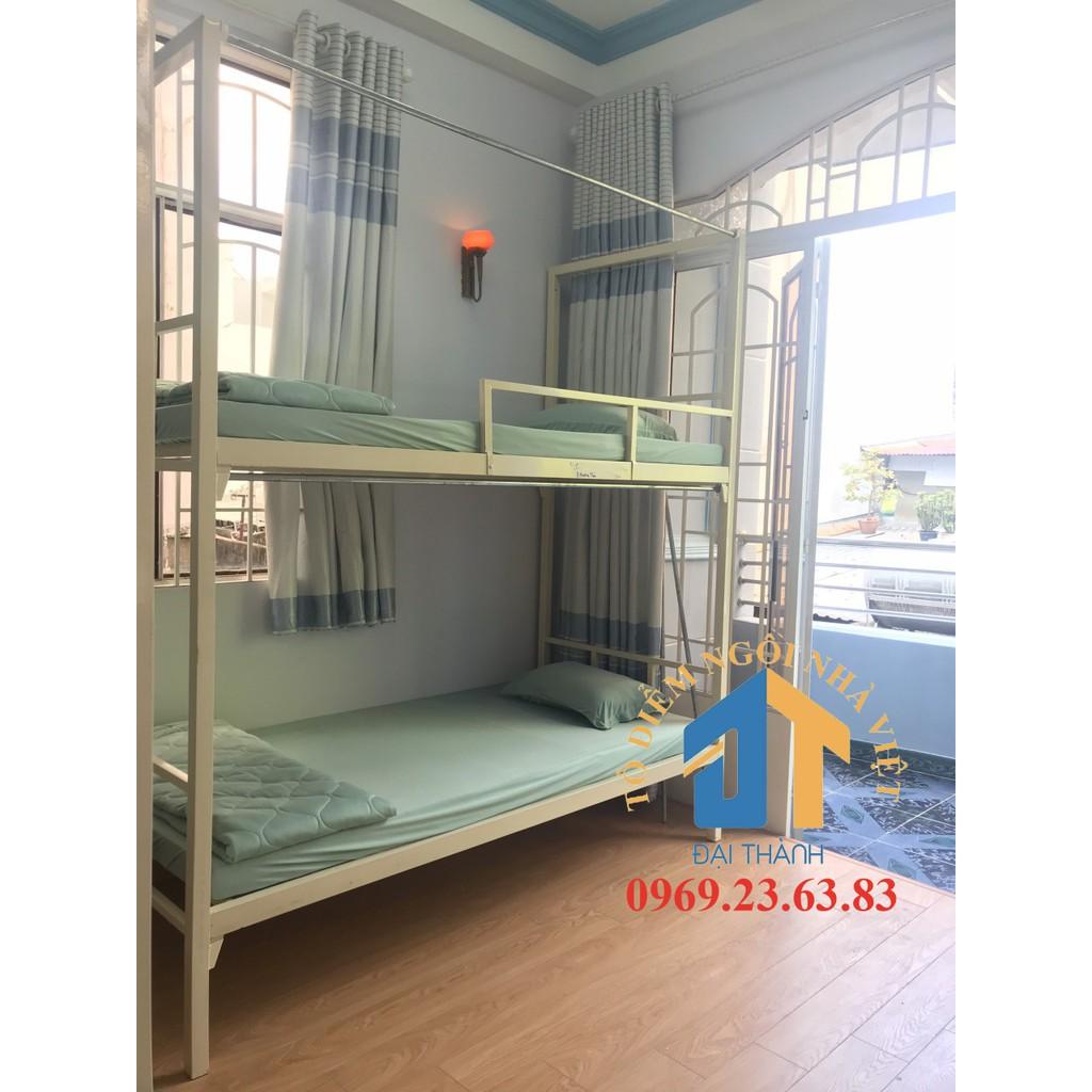 Giường sắt homestay ngang 1m dài 2m cao 2,35m nhiều màu