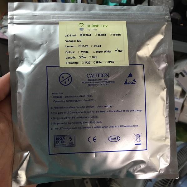 Led dây 12v 2835 120 led smd 1m giá rẻ loại tốt chuyên dán thanh nhôm lắp tủ bếp, kệ trưng bày