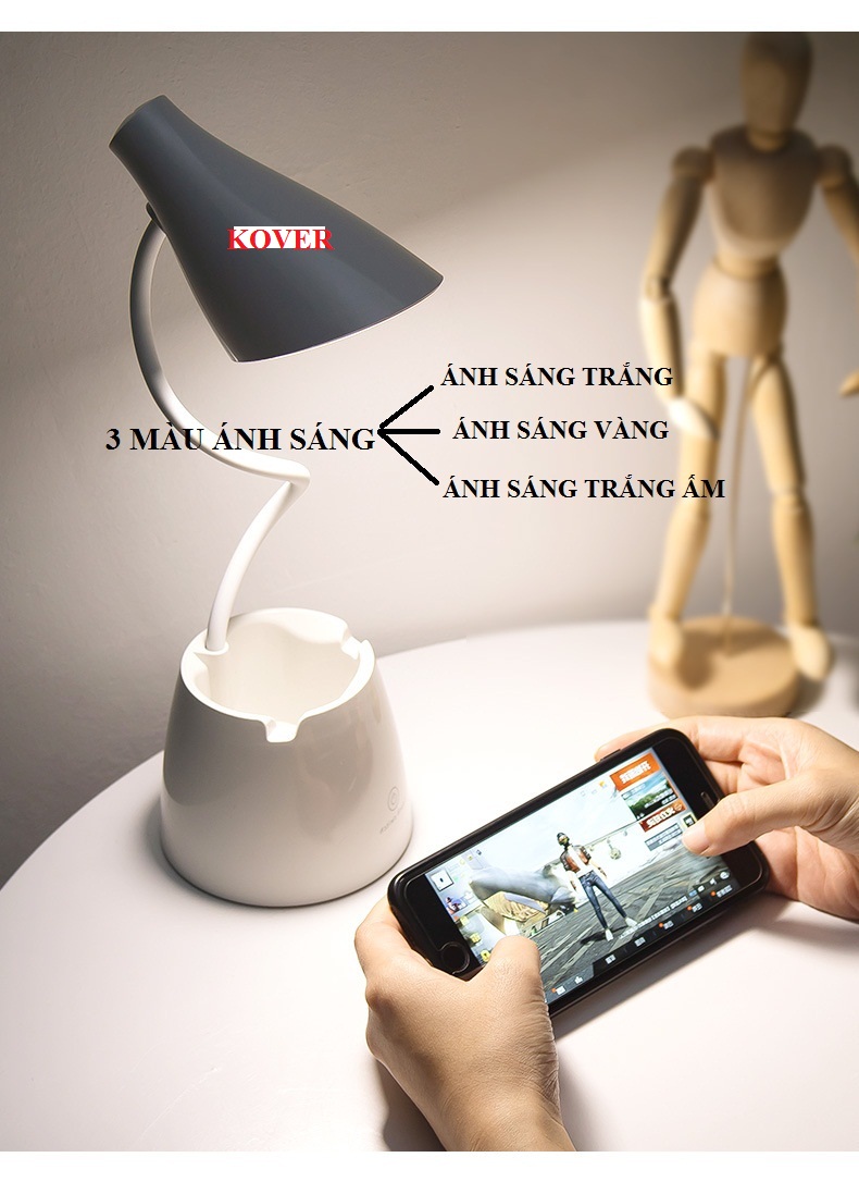 Đèn led để bàn, đèn bàn học sinh- snh viên : điều chỉnh độ sáng,  3 màu ánh sáng khác nhau, bảo vệ mắt chống cận thị 