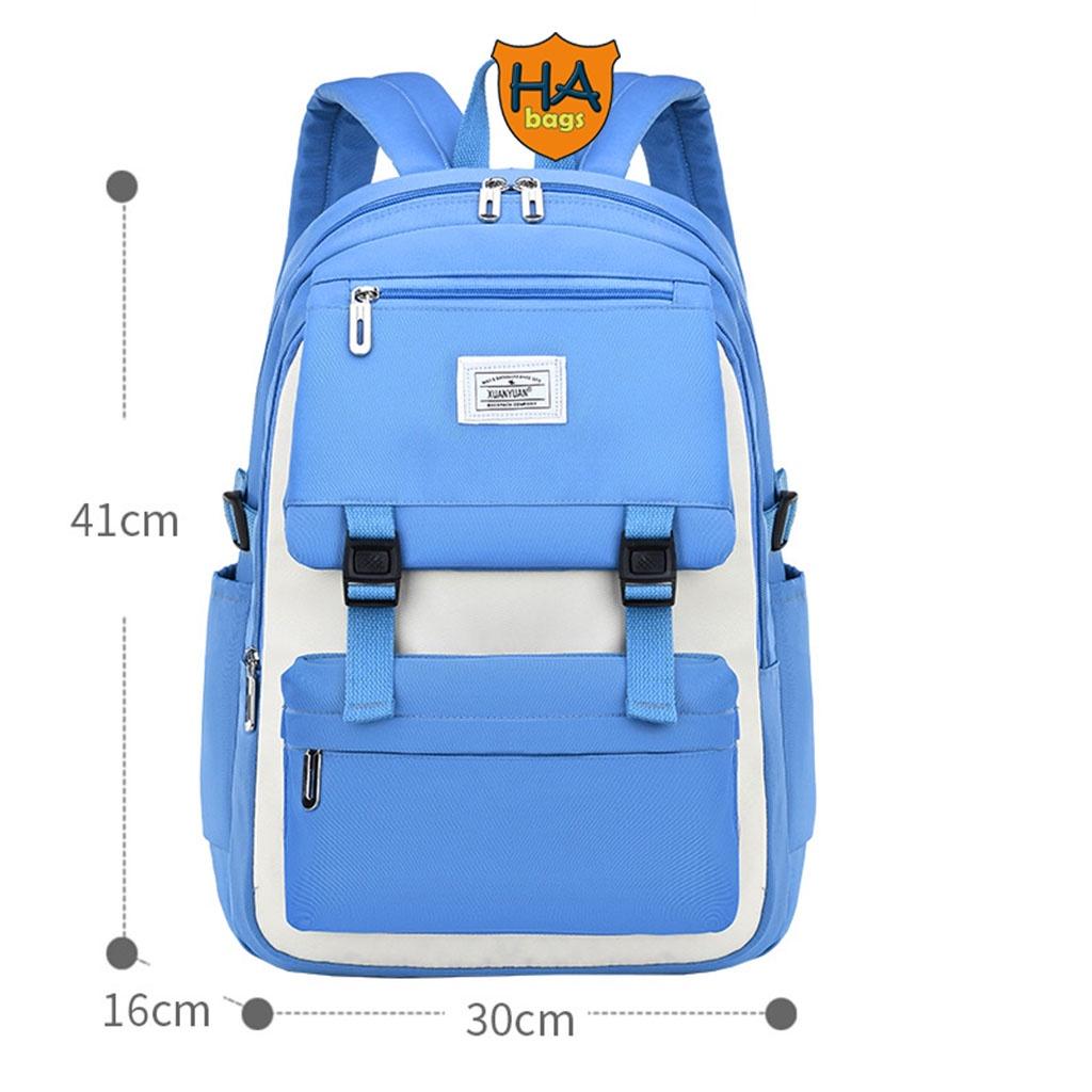 Balo học sinh tiểu học HA1030 cho học sinh lớp 4, 5, 6, kích thước 41x30x16cm