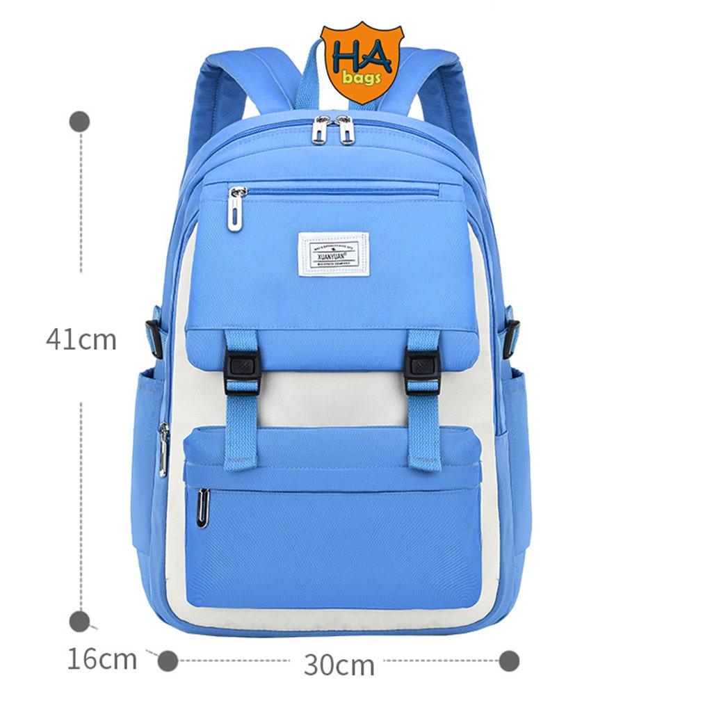 Balo học sinh tiểu học HA1030 cho học sinh lớp 4, 5, 6, kích thước 41x30x16cm