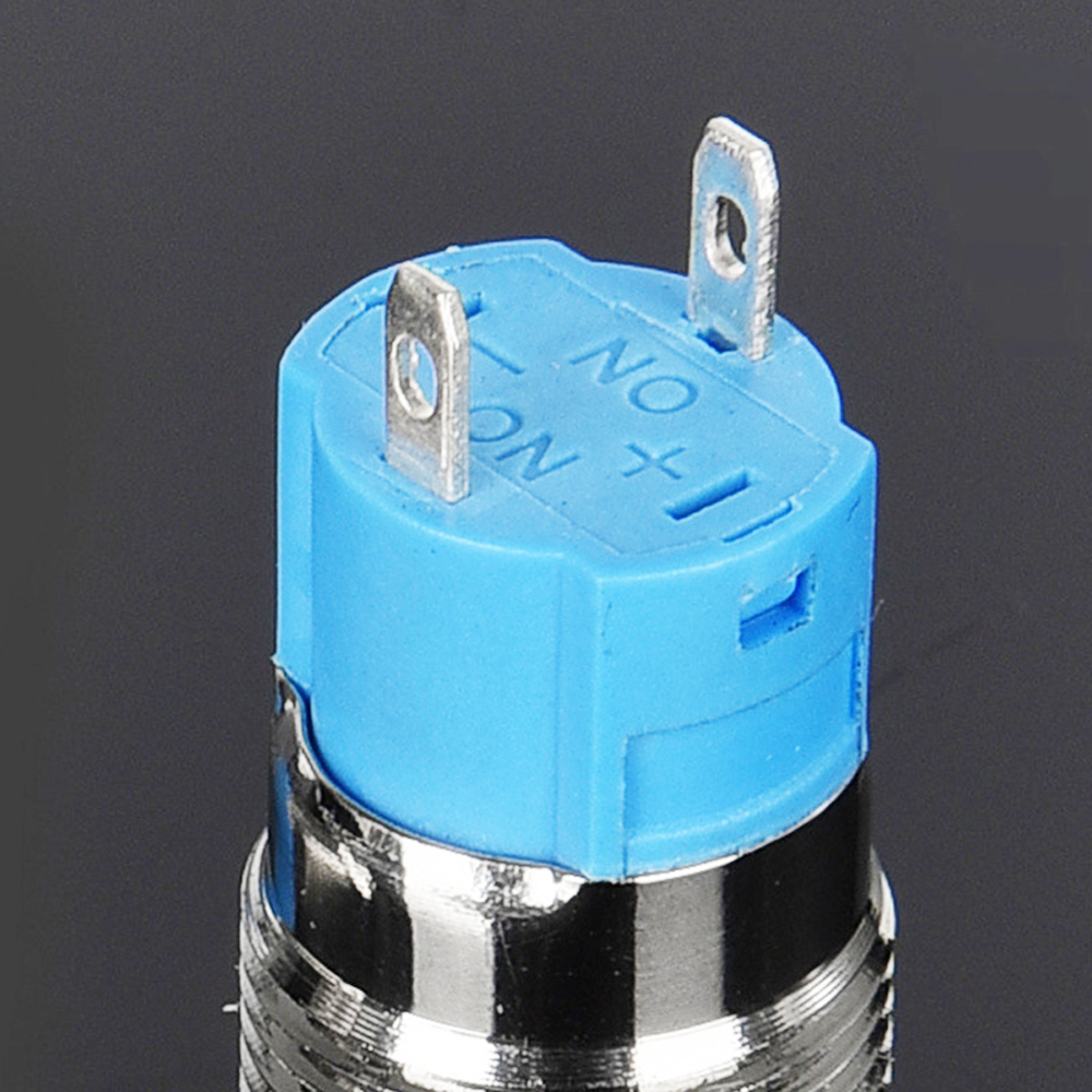 Công tắc Kim loại 12mm có LED, Nút nhấn Tự Khóa