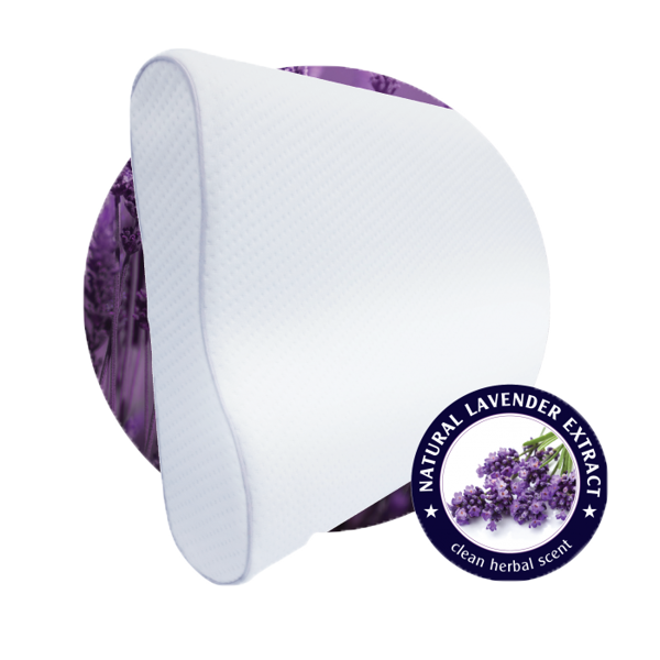 Gối nằm chiết xuất hoa oải hương Jean Perry Memory Foam Lavender Contour 40x60x11/9cm