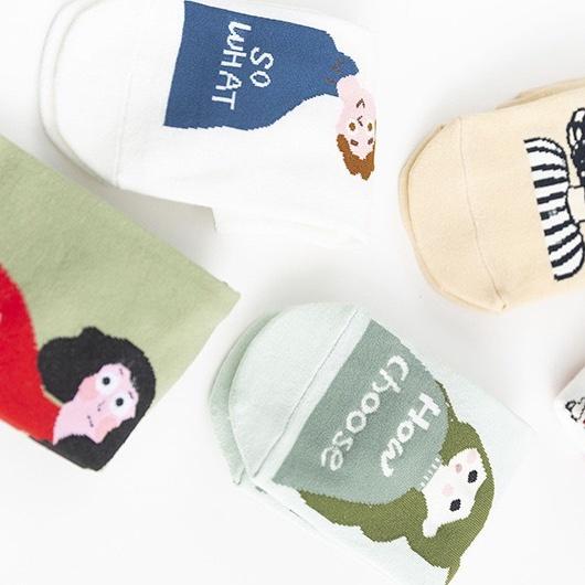 Vớ Tất Cổ Ngắn So What Cotton Kháng Khuẩn Freesize Nam Nữ 36-42 MRSOCKS VN100