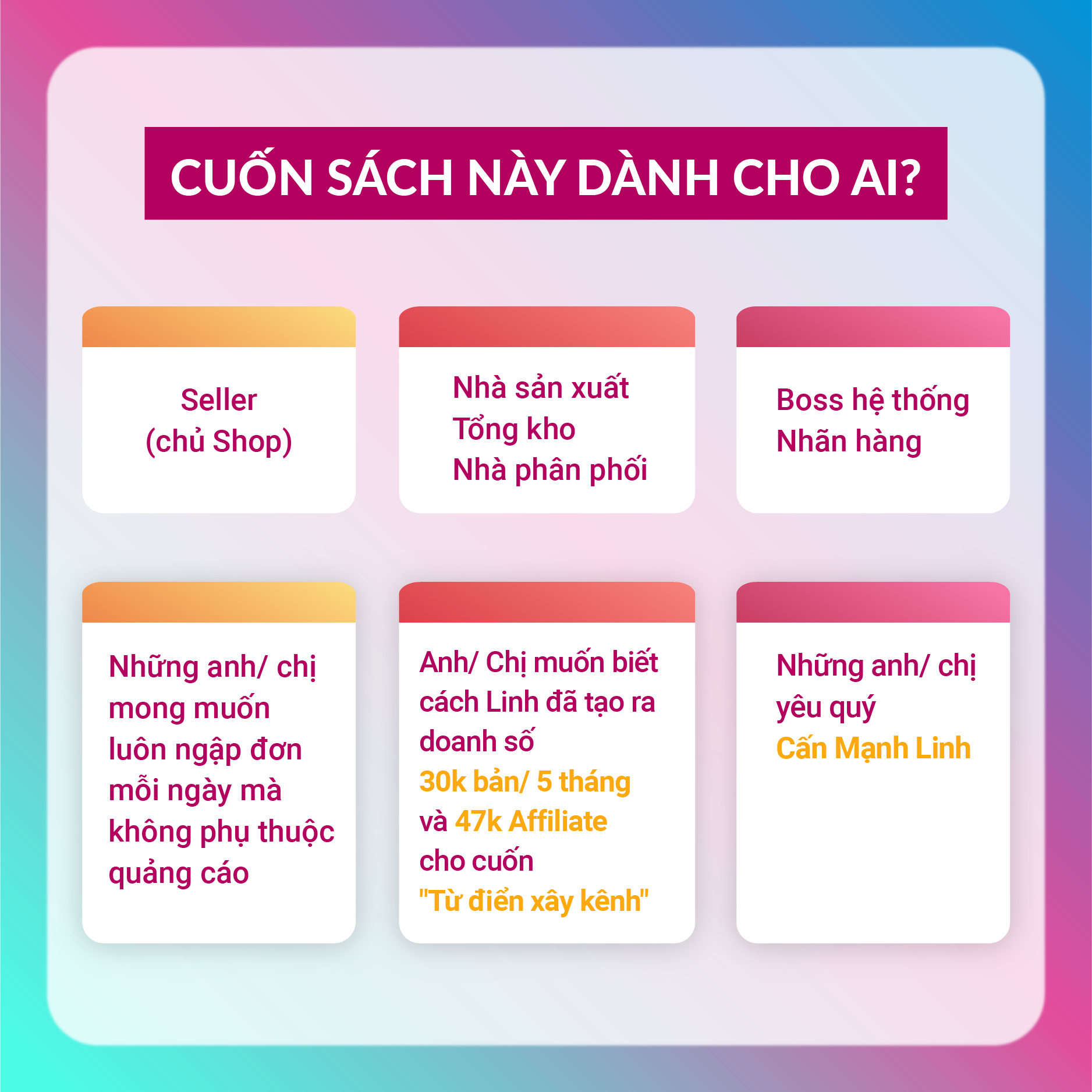 Xây Dựng Đế Chế 1000 Affiliate - Để luôn ngập đơn mà không phụ thuộc quảng cáo - Cấn Mạnh Linh