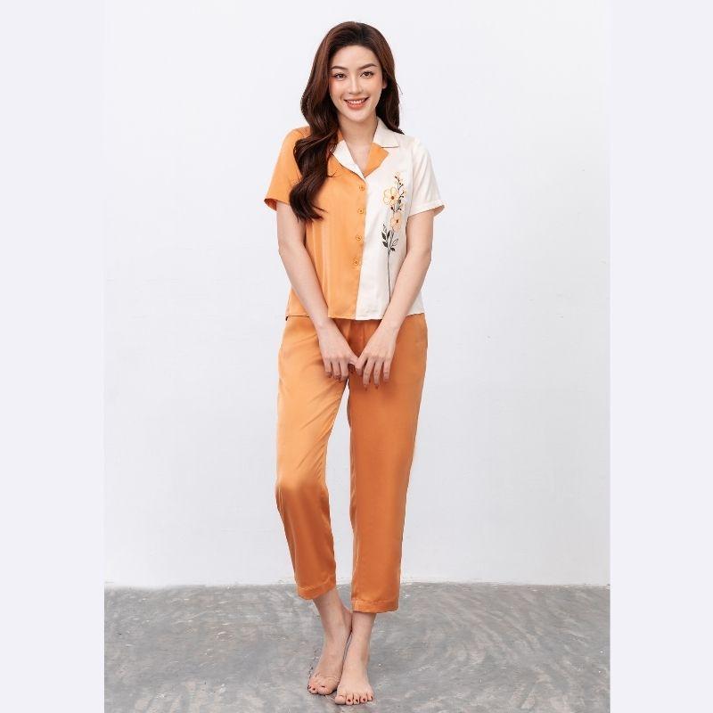 Pijama bộ ngắn tay nữ thêu Freedy - WPN1233