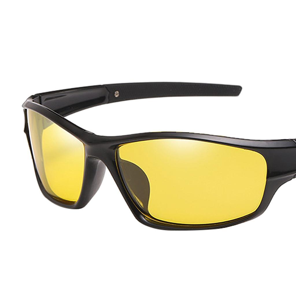 2x Cycling Polarized Goggles Bike Outdoor Sports Sunglasses Yellow