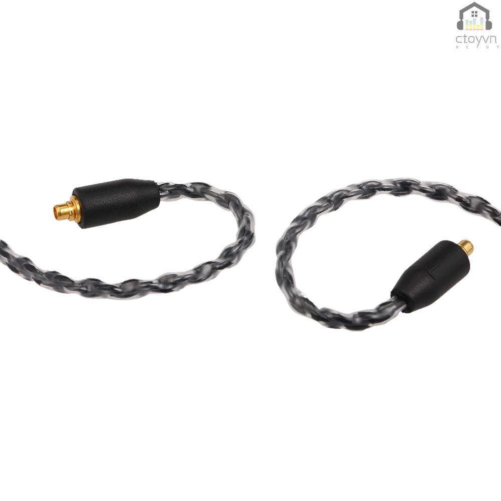 Cáp nối tai nghe MMCX 3.5mm có thể tháo rời kèm mic cho Shure SE535 SE846 UE900